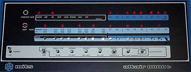 Altair 8800b front panel