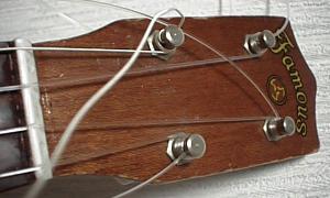 Ukulele with guitar strings
