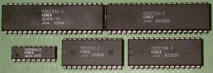 MSM80C88A-2, MSM82C55A-2, MSM82C84A-2, MSM82C53-2, MSM82C59A-2