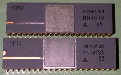 MN1613 and MN1613A CPU top view